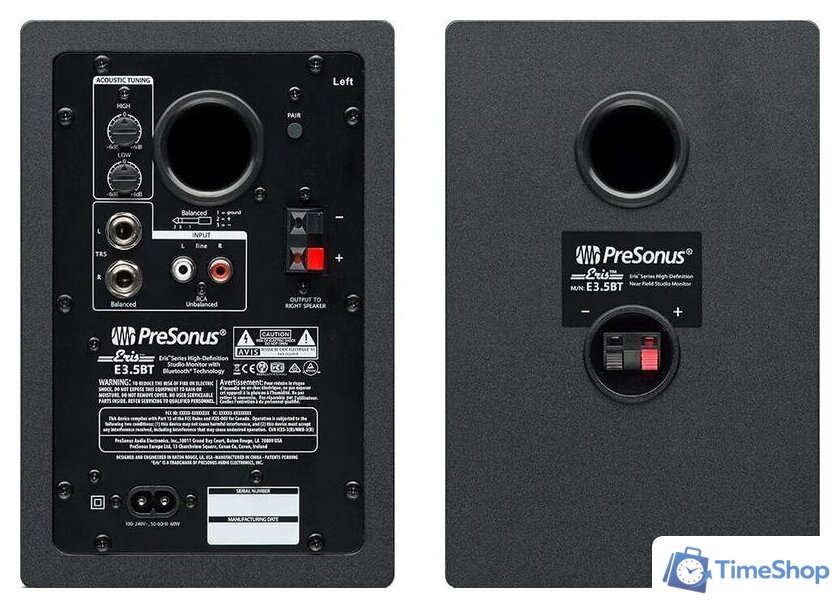 Монитор ближнего поля PreSonus Eris E3.5 BT - Изображение №2 — Интернет-магазин Time-Shop