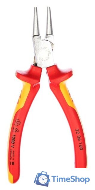 Круглогубцы Knipex KN-2206160 - Изображение №1 — Интернет-магазин Time-Shop