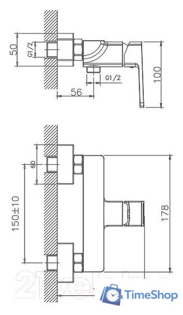 Гигиенический душ Haiba HB55176 - Изображение №2 — Интернет-магазин Time-Shop