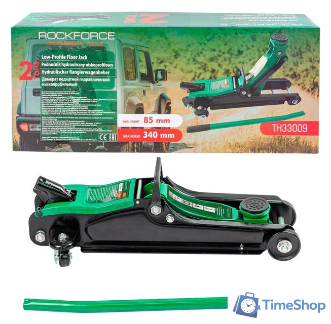 Подкатной домкрат RockForce RF-TH33009 2т - Изображение №1 — Интернет-магазин Time-Shop