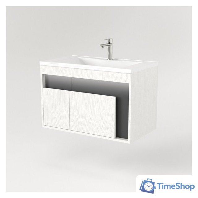  Дабер Тумба под умывальник 016 Тобага/Эридан 80 Т16.8Т.0.20_light (с подсветкой, белый древесный/серый) - Изображение №2 — Интернет-магазин Time-Shop