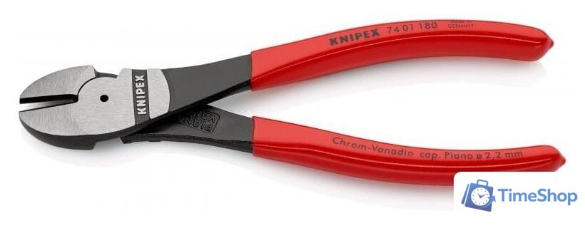 Кусачки боковые (бокорезы) Knipex 7401180 - Изображение №3 — Интернет-магазин Time-Shop