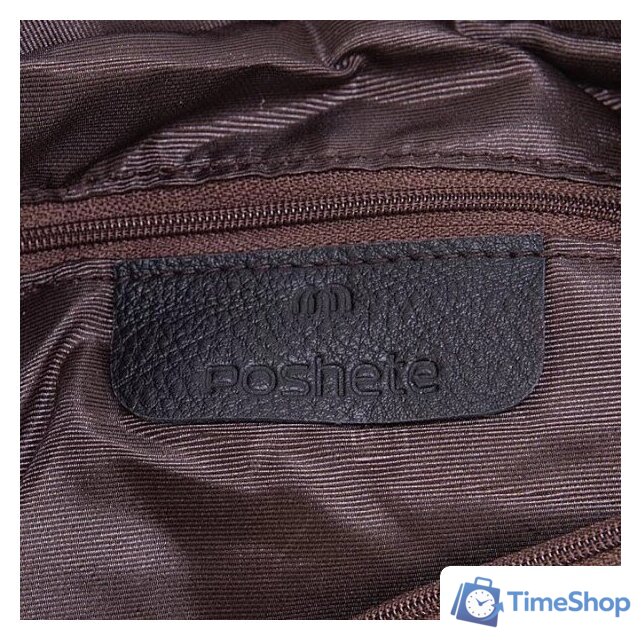 Женская сумка Poshete 892-H8205H-BLK (черный) - Изображение №7 — Интернет-магазин Time-Shop