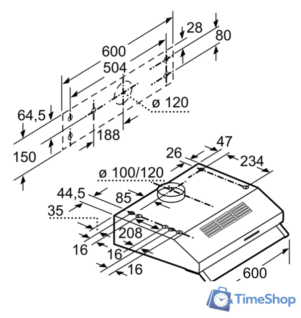 Кухонная вытяжка Bosch DUL63CC50 - Изображение №10 — Интернет-магазин Time-Shop