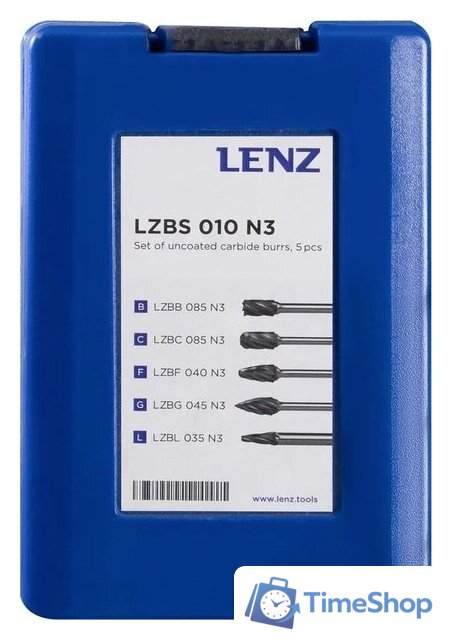 Набор борфрез Lenz LZBS 010 N3 - Изображение №3 — Интернет-магазин Time-Shop