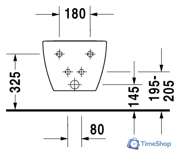 Биде Duravit Happy D.2 [2258150000] - Изображение №3 — Интернет-магазин Time-Shop