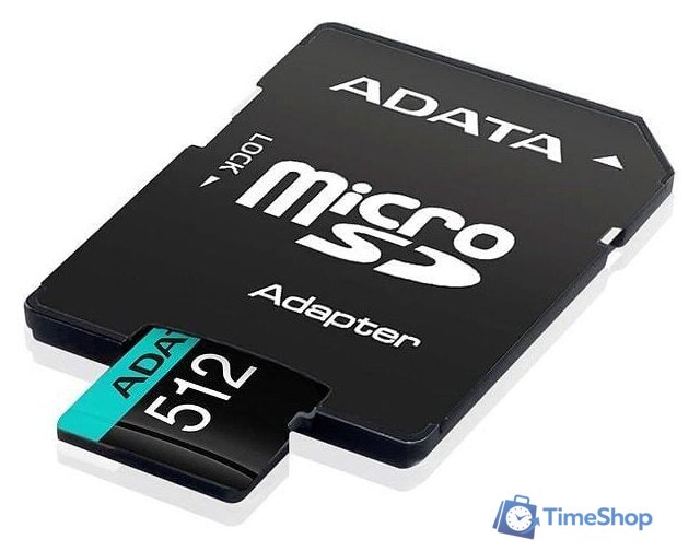 Карта памяти ADATA Premier Pro AUSDX512GUI3V30SA2-RA1 microSDXC 512GB (с адаптером) - Изображение №3 — Интернет-магазин Time-Shop