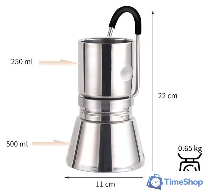 Кофеварка  BRS BRS-TC05 - Изображение №5 — Интернет-магазин Time-Shop