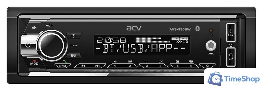 USB-магнитола ACV AVS-930BM - Изображение №1 — Интернет-магазин Time-Shop