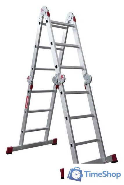 Лестница-трансформер Новая высота NV 333 с помостом профессиональная 4x3 ступени - Изображение №5 — Интернет-магазин Time-Shop