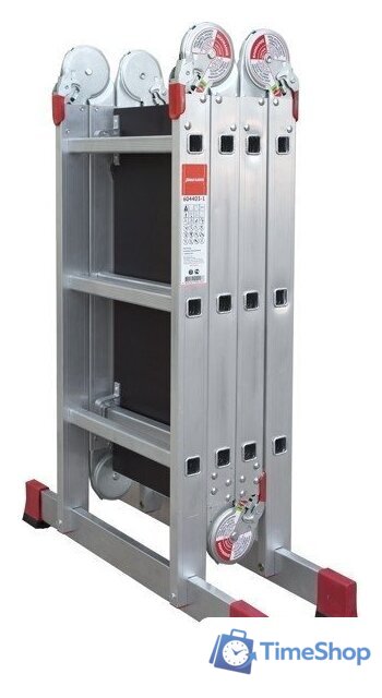 Лестница-трансформер Новая высота NV 333 с помостом профессиональная 4x3 ступени - Изображение №9 — Интернет-магазин Time-Shop