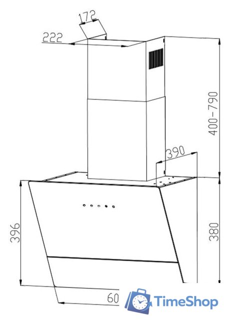 Кухонная вытяжка Grand Lester GC 60 (белый) - Изображение №12 — Интернет-магазин Time-Shop