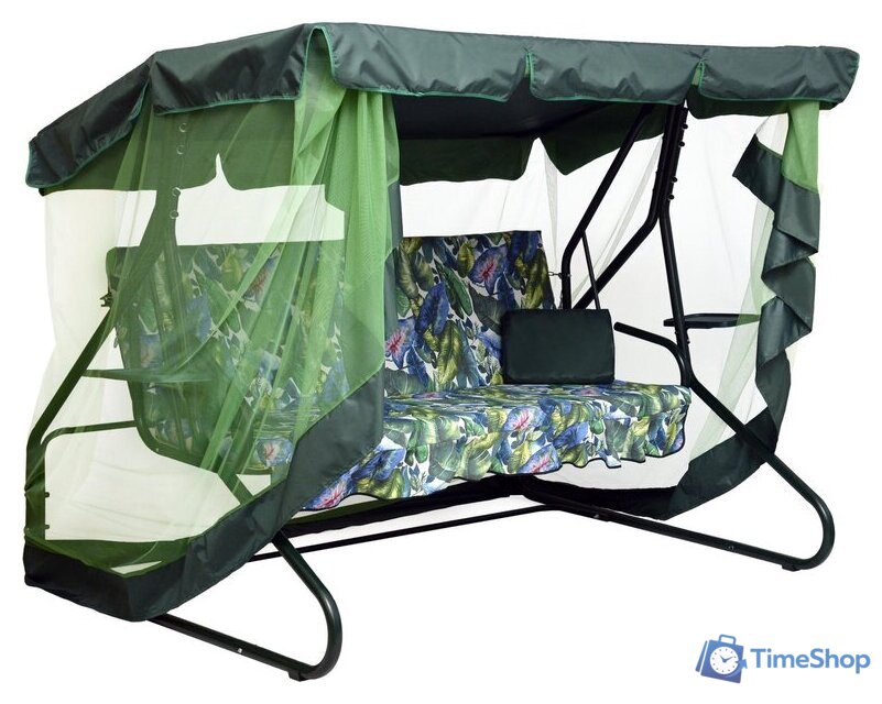 Садовые качели Sundays Garden Люкс-021 с сеткой с1405 - Изображение №1 — Интернет-магазин Time-Shop