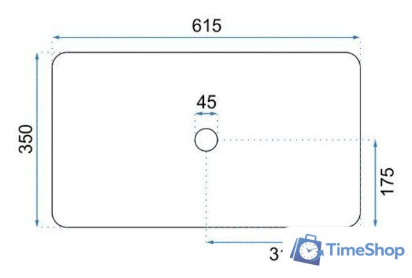 Умывальник Rea Denis U3690 - Изображение №6 — Интернет-магазин Time-Shop