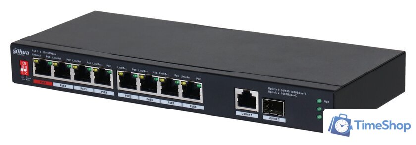 Неуправляемый коммутатор Dahua DH-PFS3110-8ET1GT1GF-96 - Изображение №1 — Интернет-магазин Time-Shop