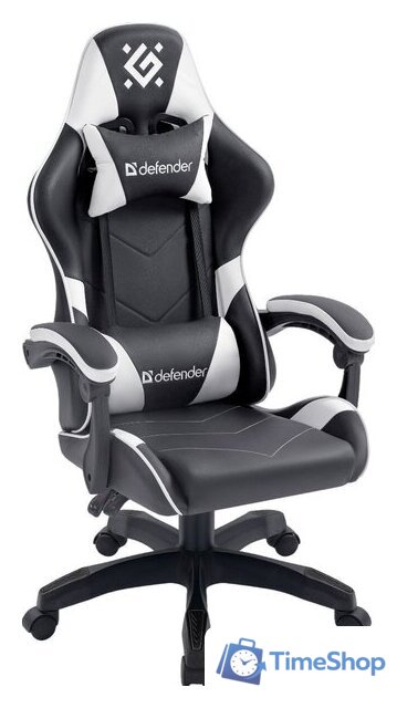 Игровое (геймерское) кресло Defender Companion (черный/белый) - Изображение №1 — Интернет-магазин Time-Shop