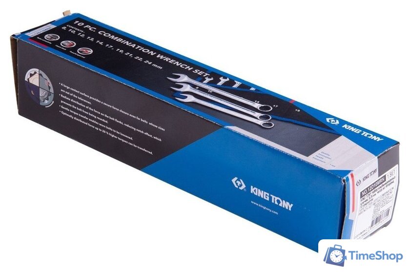 Набор ключей King Tony 12D10MRN (10 предметов) - Изображение №2 — Интернет-магазин Time-Shop