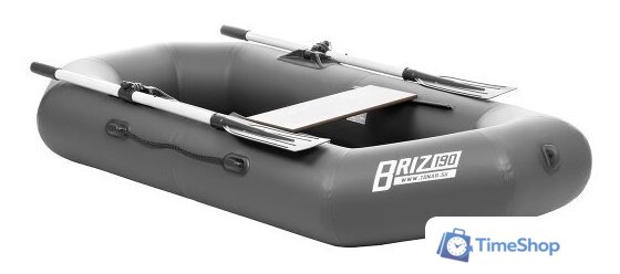 Гребная лодка Тонар Бриз 190 (с веслами, серый) - Изображение №1 — Интернет-магазин Time-Shop
