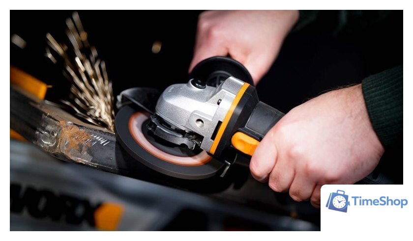 Угловая шлифмашина Worx WX803 (с 2-мя АКБ, кейс) - Изображение №6 — Интернет-магазин Time-Shop