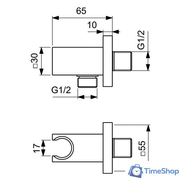 Душевая система  Ideal Standard Ceratherm Navigo A7773AA - Изображение №24 — Интернет-магазин Time-Shop