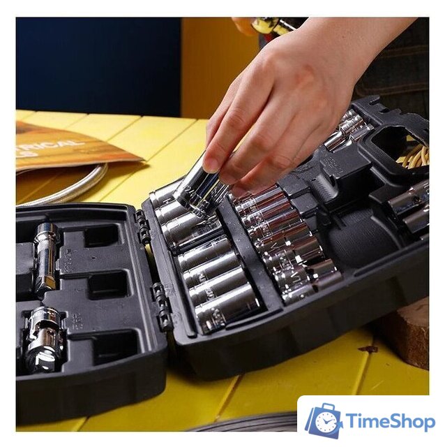 Универсальный набор инструментов Deli EDL1032 (32 предмета) - Изображение №4 — Интернет-магазин Time-Shop