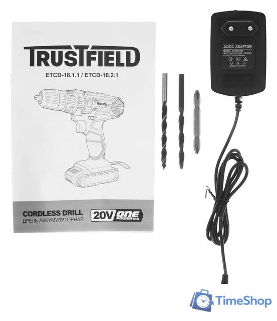 Дрель-шуруповерт Trustfield ETCD-18.2.1 (с 2-мя АКБ, кейс) - Изображение №7 — Интернет-магазин Time-Shop