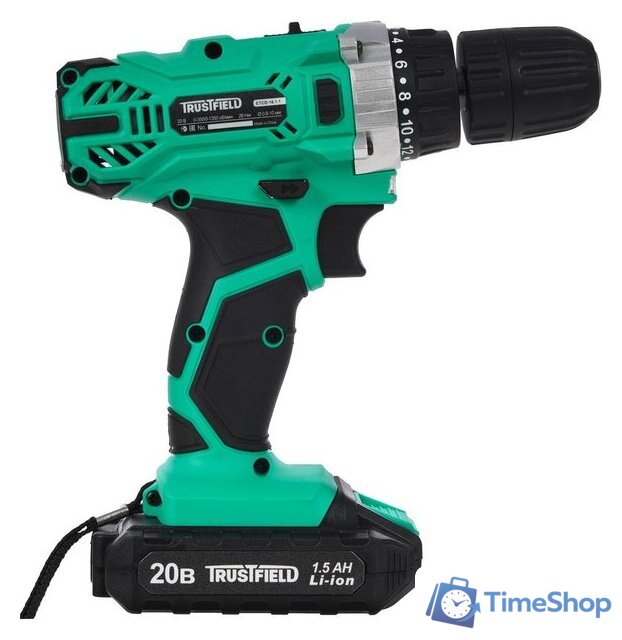Дрель-шуруповерт Trustfield ETCD-18.2.1 (с 2-мя АКБ, кейс) - Изображение №3 — Интернет-магазин Time-Shop