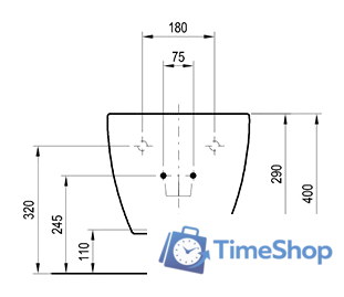 Биде Ravak Uni Chrome X01517 - Изображение №4 — Интернет-магазин Time-Shop