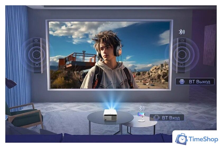 Проектор Touyinger FlixTone D9W mini Pro - Изображение №9 — Интернет-магазин Time-Shop