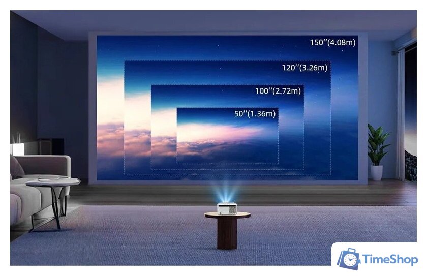 Проектор Touyinger FlixTone D9W mini Pro - Изображение №5 — Интернет-магазин Time-Shop