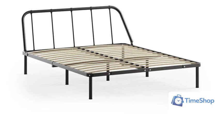 Кровать Домаклево Мира 140x200 (черный) - Изображение №3 — Интернет-магазин Time-Shop