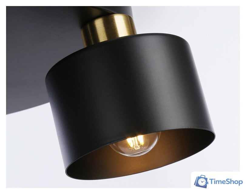 Люстра средней высоты Ambrella light Traditional TR8121/3 BK/BS (черный/латунь) - Изображение №3 — Интернет-магазин Time-Shop