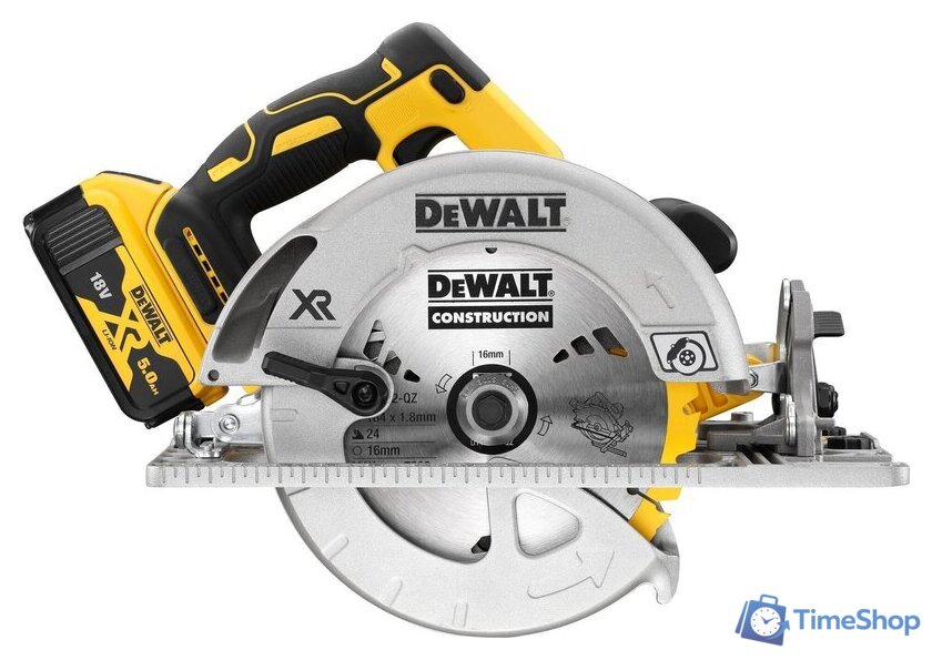 Дисковая (циркулярная) пила DeWalt DCS572P2 (с 2-мя АКБ) - Изображение №2 — Интернет-магазин Time-Shop