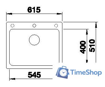 Кухонная мойка Blanco Naya 6 527311 (вулканический серый) - Изображение №4 — Интернет-магазин Time-Shop