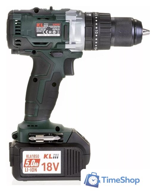 Ударная дрель-шуруповерт KLPRO KLDM18B-50 (с 2-мя АКБ, кейс) - Изображение №7 — Интернет-магазин Time-Shop