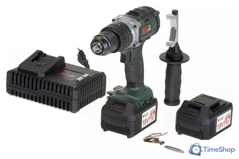 Ударная дрель-шуруповерт KLPRO KLDM18B-50 (с 2-мя АКБ, кейс) - Изображение №11 — Интернет-магазин Time-Shop