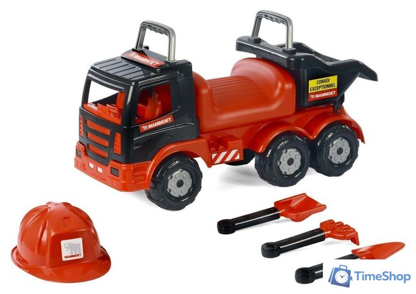 Каталка Полесье 200-02 Mammoet+каска+совок+грабли+лопата [57082] - Изображение №2 — Интернет-магазин Time-Shop