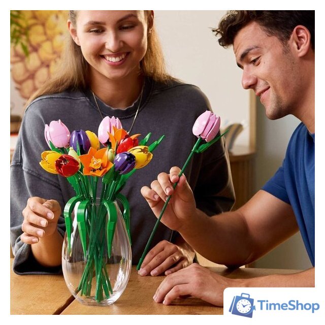Конструктор LEGO The Botanical Collection 11501 Букет Тюльпанов - Изображение №8 — Интернет-магазин Time-Shop