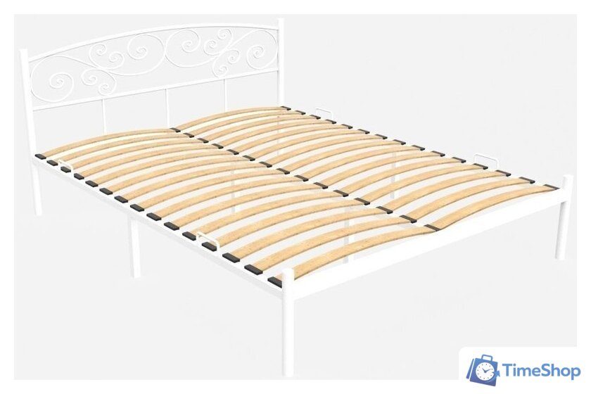 Кровать ИП Князев Лилия 120x200 (белый) - Изображение №3 — Интернет-магазин Time-Shop