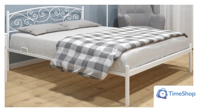 Кровать ИП Князев Лилия 120x200 (белый) - Изображение №1 — Интернет-магазин Time-Shop