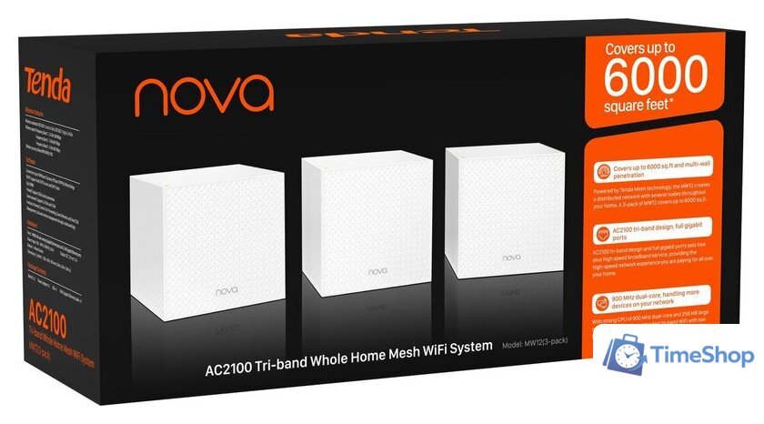 Wi-Fi система Tenda Nova MW12 3-pack - Изображение №4 — Интернет-магазин Time-Shop