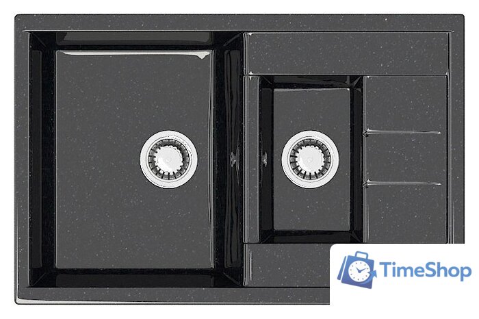 Кухонная мойка MARRBAXX Карельский камень модель 210/Q4 F210Q004 (черный) - Изображение №1 — Интернет-магазин Time-Shop