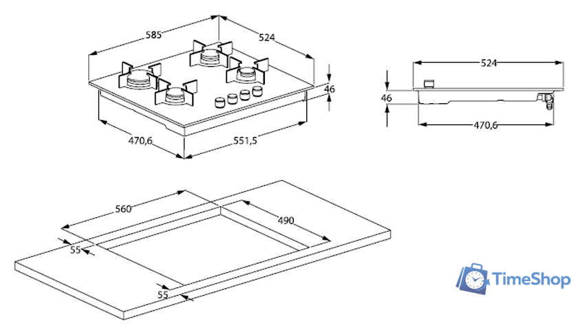 Варочная панель BEKO HILG 64325 SDX - Изображение №2 — Интернет-магазин Time-Shop