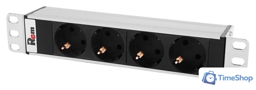 Блок розеток Rem R-10-4S-220-Z (4 розетки, без шнура питания) - Изображение №1 — Интернет-магазин Time-Shop