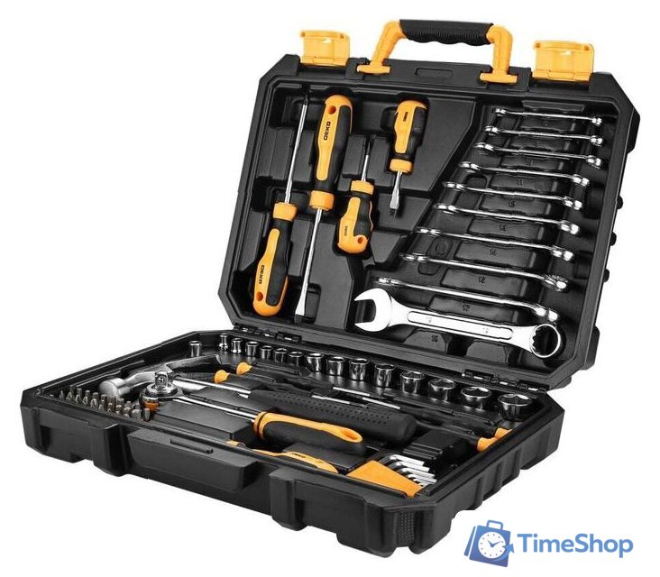 Универсальный набор инструментов Deko DKMT74 (74 предмета) - Изображение №1 — Интернет-магазин Time-Shop