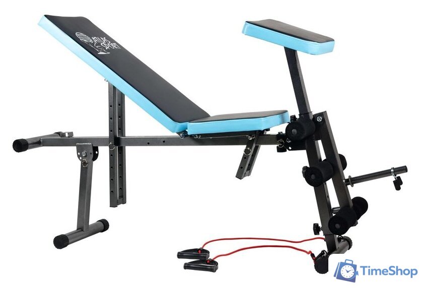 Силовая скамья Atlas Sport AS-03 Pro с партой (черный/синий) - Изображение №3 — Интернет-магазин Time-Shop