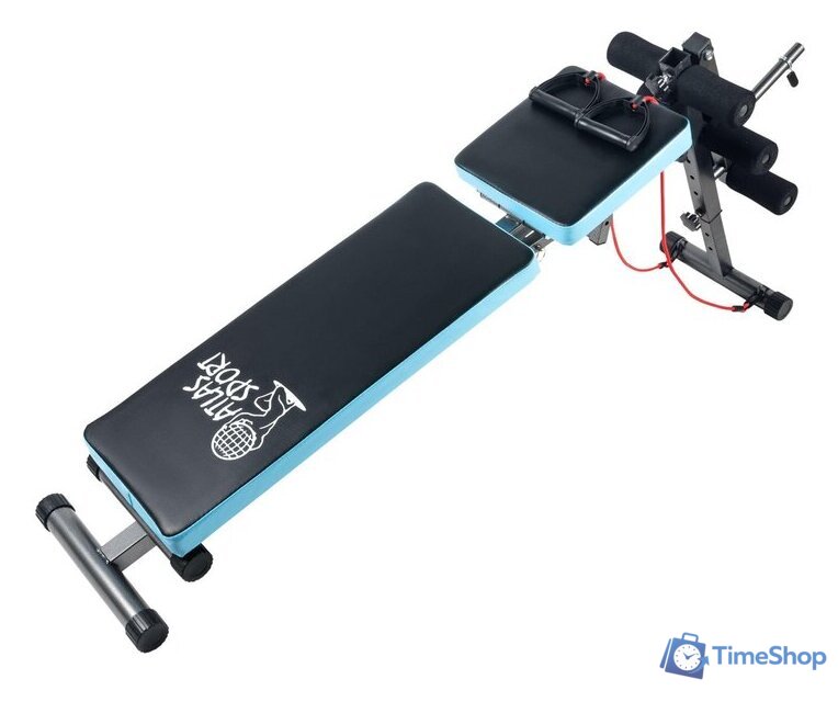 Силовая скамья Atlas Sport AS-03 Pro с партой (черный/синий) - Изображение №4 — Интернет-магазин Time-Shop