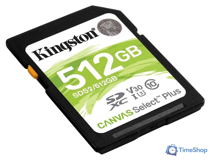 Карта памяти Kingston Canvas Select Plus SDXC 512GB SDS2/512GB - Изображение №2 — Интернет-магазин Time-Shop