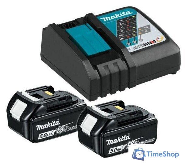 Аккумулятор с зарядным устройством Makita BL1850B + DC18RC 191L74-5 (18В/5 Ah + 7.2-18В) - Изображение №1 — Интернет-магазин Time-Shop