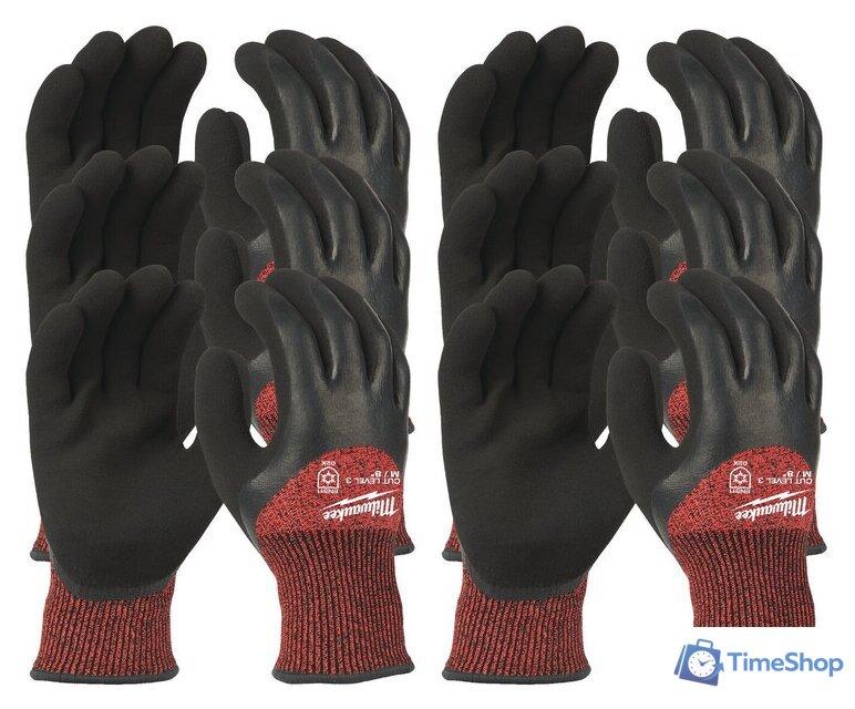 Нитриловые перчатки Milwaukee Cut level 3/C 9/L 4932479005 (72 пары) - Изображение №1 — Интернет-магазин Time-Shop